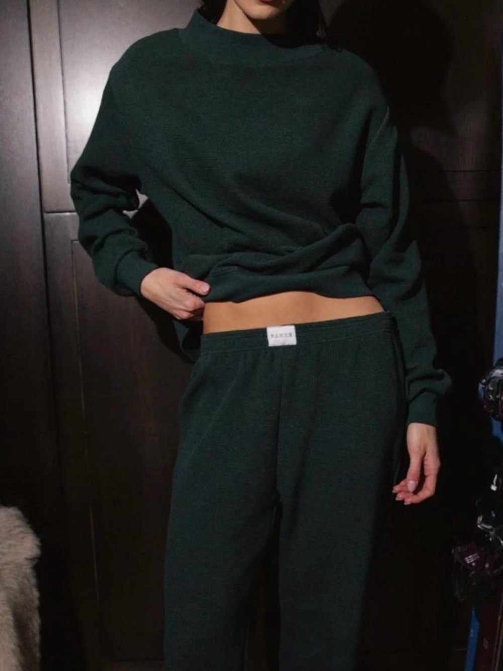 Parke waffle mockneck size S/M brand new in bag